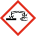 Pictogramme chimique attention corrosion